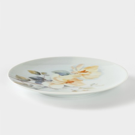 Porcelain plate "White Rosehip", D = 20 cm-1