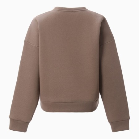 Female sweatshirt Minaku: Velvet Collection Brown color, size 48-6