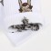 Women's socks, white color/pug, size 35-37