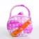 Bag's bag with lightning, lilac color