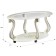Coffee table on wheels Ovation (C), 900x615x490, ivory/gold