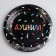 Disposable paper plate "stuffed", black, 18 cm