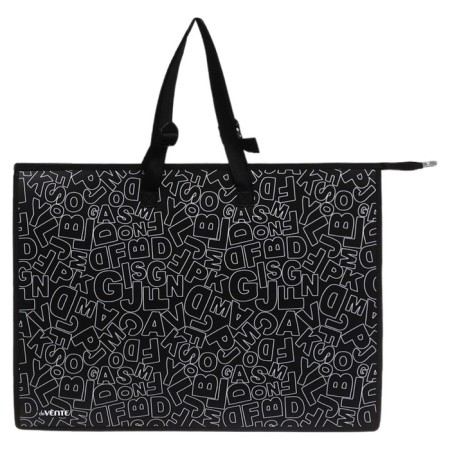 Folder for drawings and drawings A2, 650 x 470 x 100 mm, with handles, zipper plastic on top of Devente Word, inner pocket-3