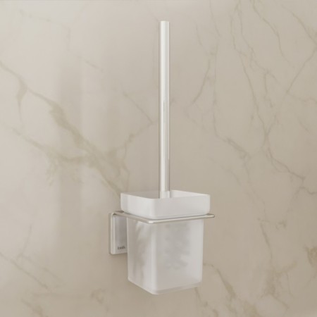 Ersh for the toilet IDDIS SLIDE, 113x103x336 mm, matte glass, chrome-7