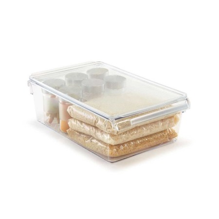 A container for a refrigerator or a cabinet with a lid, 32.5x20.5x10 cm, acrylic-1