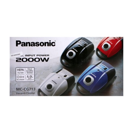 Vacuum cleaner Panasonic MC-CG713R, bag, 2000 watts, 6 l, 65 dB, cord 5 m, red-16