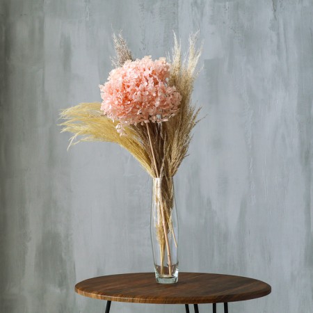 Sukhotzet "Large -leaf hydrangea", dark pink, 1 branch 50 - 70 cm in packaging