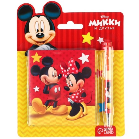 Notepad with a pen, Mickey Mouse and his friends-5