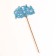 Topper wooden "Happy Birthday" blue 13x8 cm