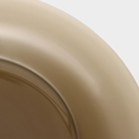Plate plate of glass Ambiante eclipse, D = 25 cm, brown color-2