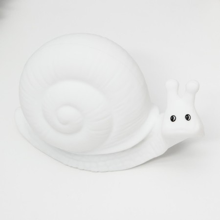Nightnight "Snail" LED RGB USB AKB White 9x22x16cm Risalux-6