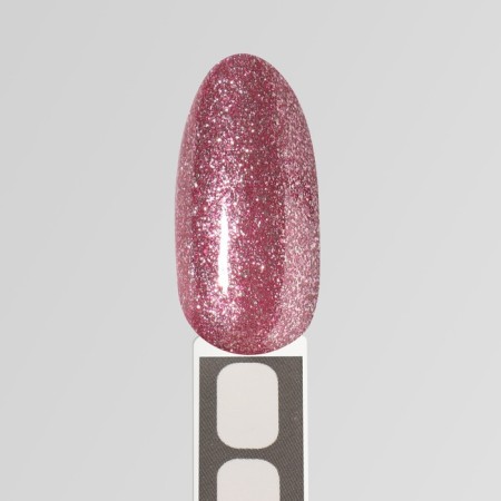 Gel nail polish, Chrome, shimmer, 3 phase, 8ml, LED/UV, purple-pink color (004)-5