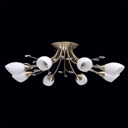 Celeal chandelier "Tenderness" 8x60W E14 Antique bronze 75x75x22cm-5