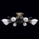 Celeal chandelier "Tenderness" 8x60W E14 Antique bronze 75x75x22cm