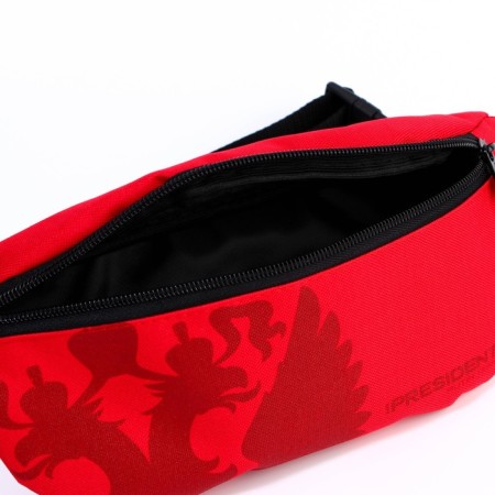 Bag on the belt "Putin Team", 32 x 8 x 15 cm, lightning department, red-1