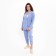 Women's everyday set (jacket and trousers), blue, size 44