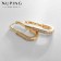 Earrings with rhinestones Xuping recognition, path, white color in gold