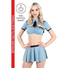 The upper part of the Police costume, Pecado BDSM, top, jacket, tie, blue, 44