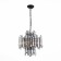 Suspended chandelier ST LUCE. SL665.443.06. Chiarezza. 6x40 W, E14, 36x36x55 cm, black color
