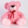 Soft toy "Bear" with a bow, 40 cm, pink color