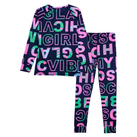 Thermal complex for girls: trousers, sweatshirt, height 134 cm-5