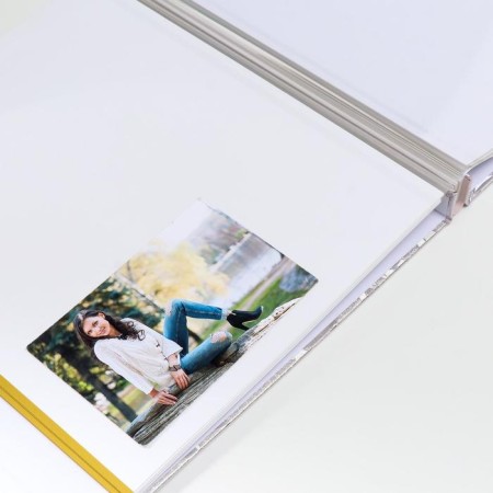 Photo album magnetic 20 sheets "silver flowers" to leatherette 5.5x35x33 cm-3