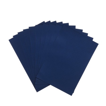 Cardboard two -way A4, tinted in the mass, 10 sheets, 180 g/m2, blue-4