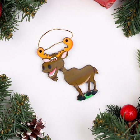 Two -sided Two -sung toy "elk", 9x6 cm-1