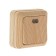 UNIVERSAL Olympus switch, 10 A, 1 key, external, backlight, pine color