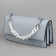 A bag for a bag, plastic, with carbines, 23 × 17 mm, 30 cm, white/silver color