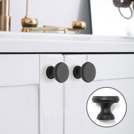 Handle button Cappio PK321, D = 24 mm, black color