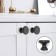 Handle button Cappio PK321, D = 24 mm, black color