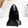 Piggy bank "Rocket" Black with a white marker, 21 cm