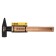Denzel 10429 locksmith hammer, forged square steel, beech handle, 500 g