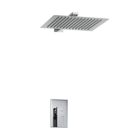 The shower system wasserkraft a12119, built -in, tropical shower, chrome