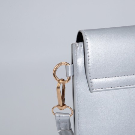 Bag-clate on the magnet, strap on the wrist, silver color-3