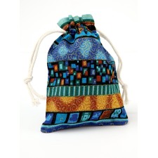 Linen bag for storing jewelry, gifts, herbs, 10 x 14 cm, a set of 5 pieces