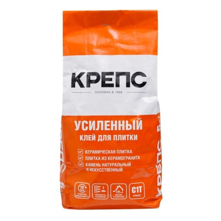 Glue for tiles is reinforced (C1t), 5kg