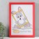 Photo frame plastic 21x30 cm 5 series, red