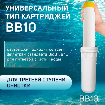 Smooth cartridge Zein Ion-10BB Eco, Ion exchange resin-4