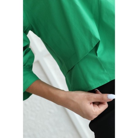 Female shirt, size 54, green color-2