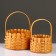Set of wicker baskets, sequoia, 18x12/26 cm, 13.5x10.5/23 cm, 2 pcs., Natural