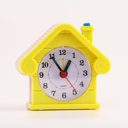 Alarm clock "House", with backlight, 9 x 8.5 cm, mix-1