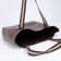 Shopper bag on magnet, brown color
