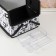 Casket for needlework "Sewe attributes" 19x26x14.5 cm