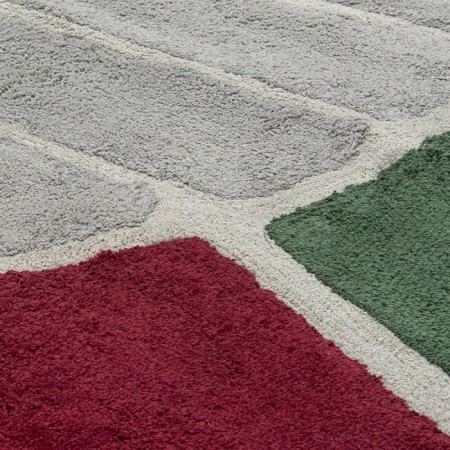 Cotton carpet with Tea Plantation Terra, size 160x230 cm-6