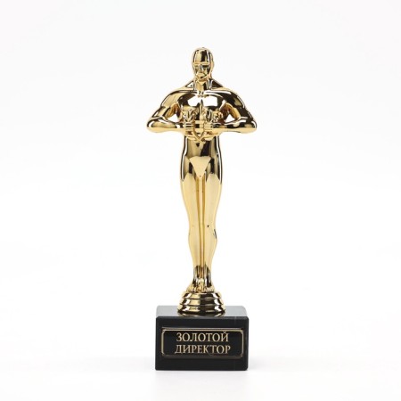 Golden Director Award Figure, Oscar, Plastic, Star, 18 x 6 cm-1
