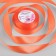Satin tape, 25 mm × 23 ± 1 m, color orange No. 22