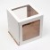 Box for cake 3 windows, white, 26.5 x 26.5 x 29 cm