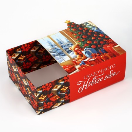 Folding box "Fairytale New Year", 15 x 15 x 8 cm, New Year-3
